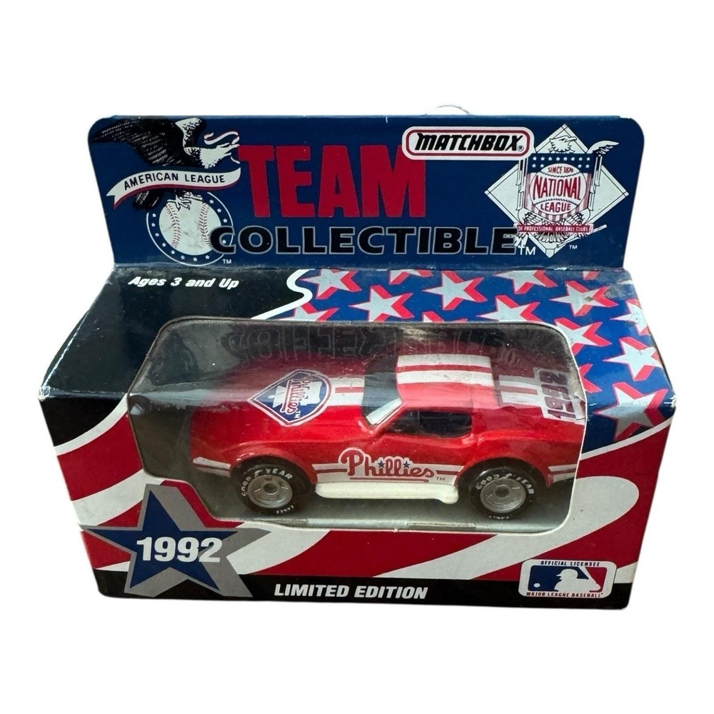 Matchbox Philadelphia Phillies 1992 Team Collectible 1979 Chevy Corvette‎ Car